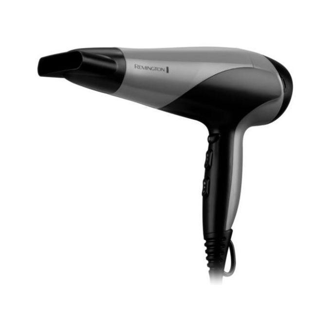 Sèche-cheveux Remington D3190S Ionic Dry 2200, noir et gris argenté.