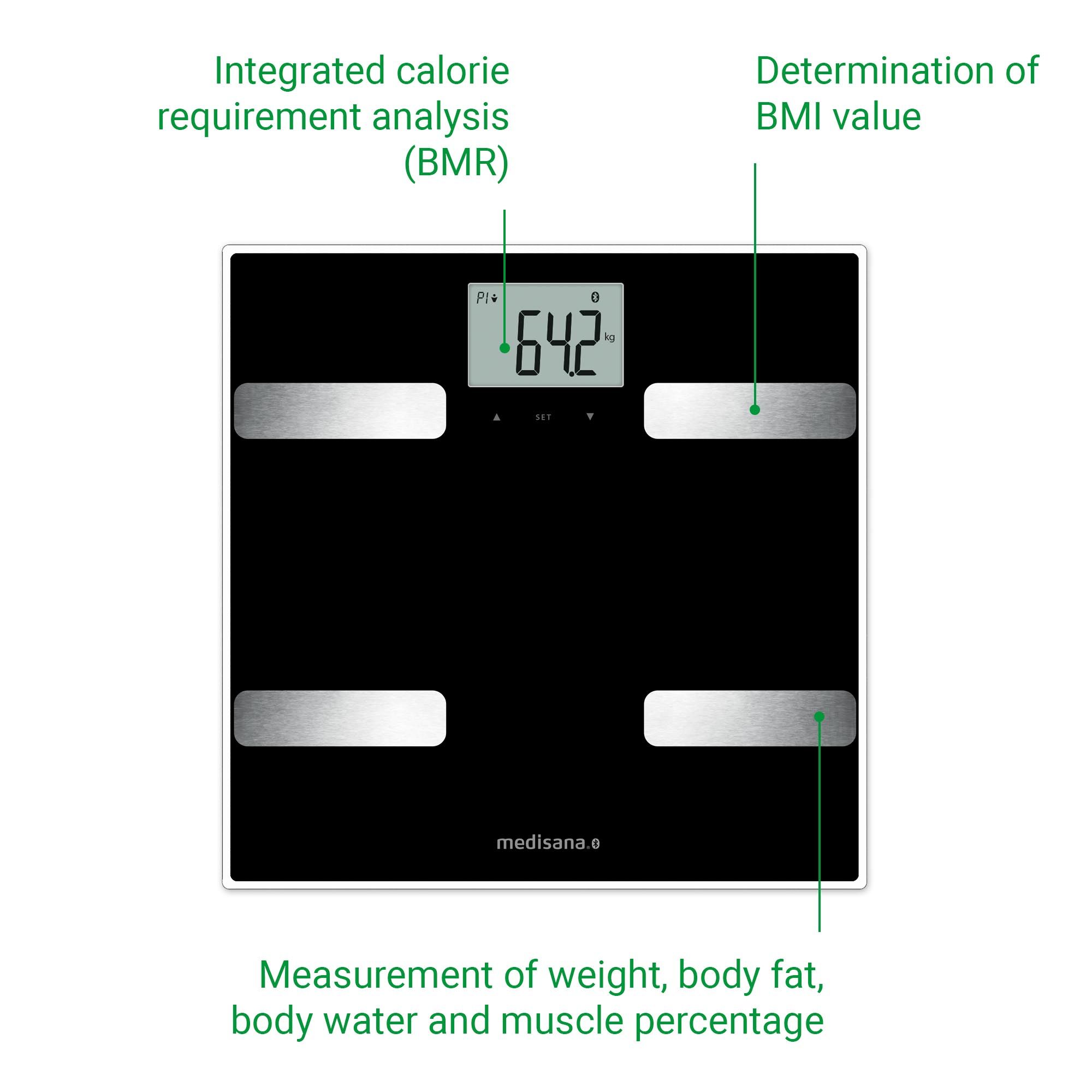 medisana BS A41 connect Balance d'analyse corporelle avec application smartphone