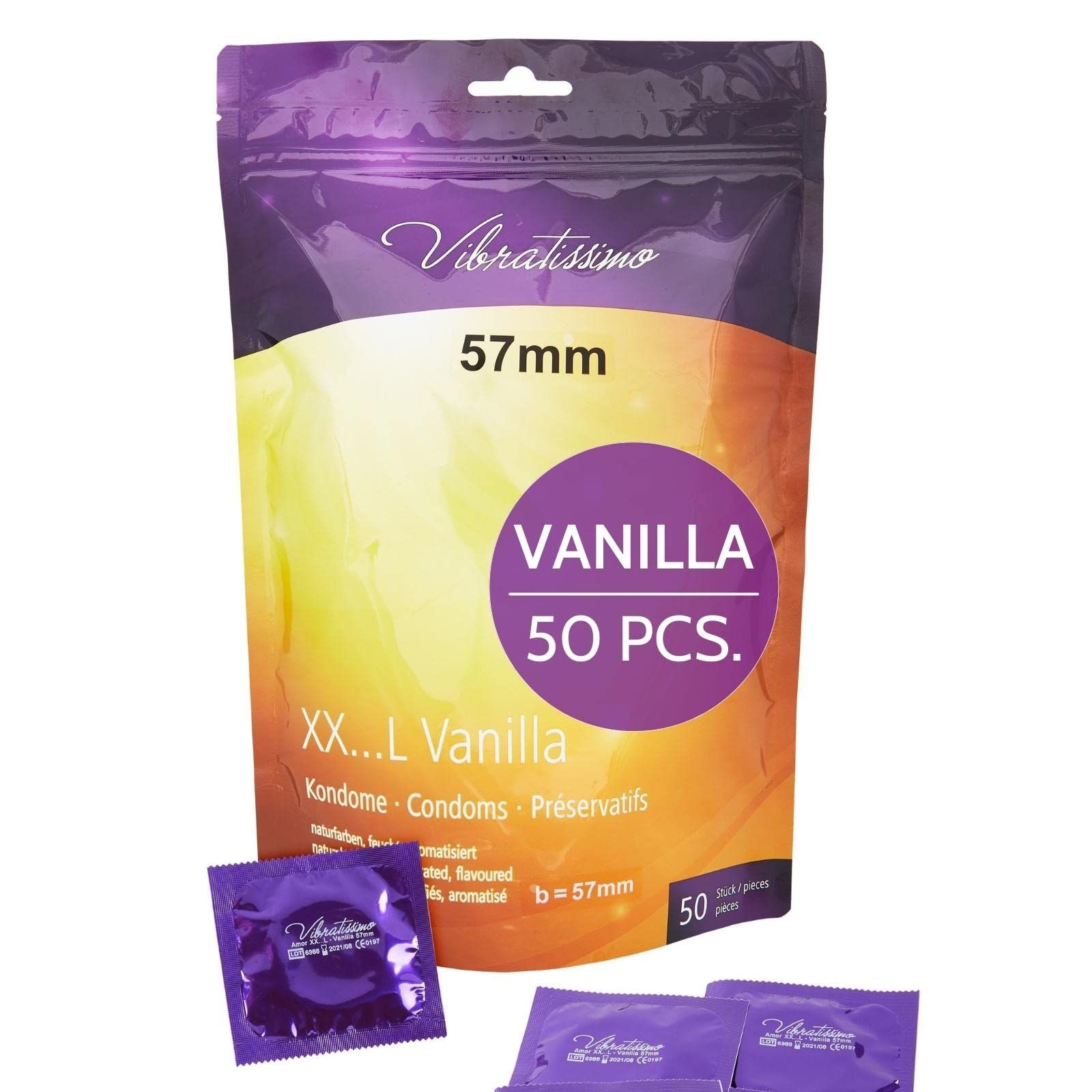 Vibratissimo Préservatifs Vanilla XXL 60mm