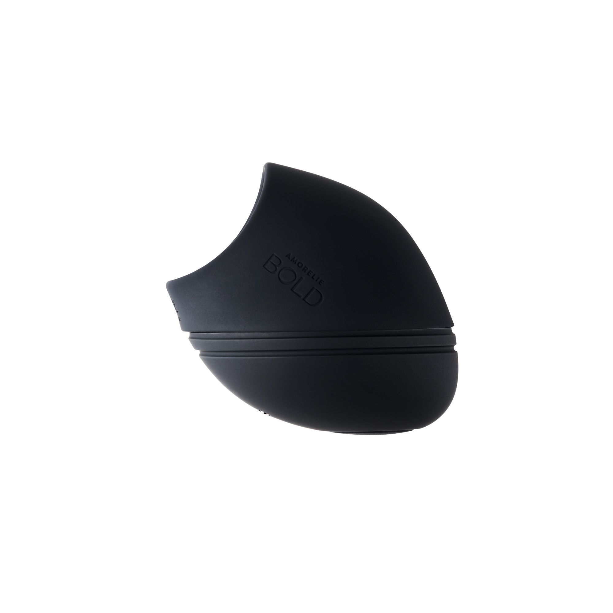 Produit noir de forme arrondie avec l'inscription 'AMORELIE BOLD'.