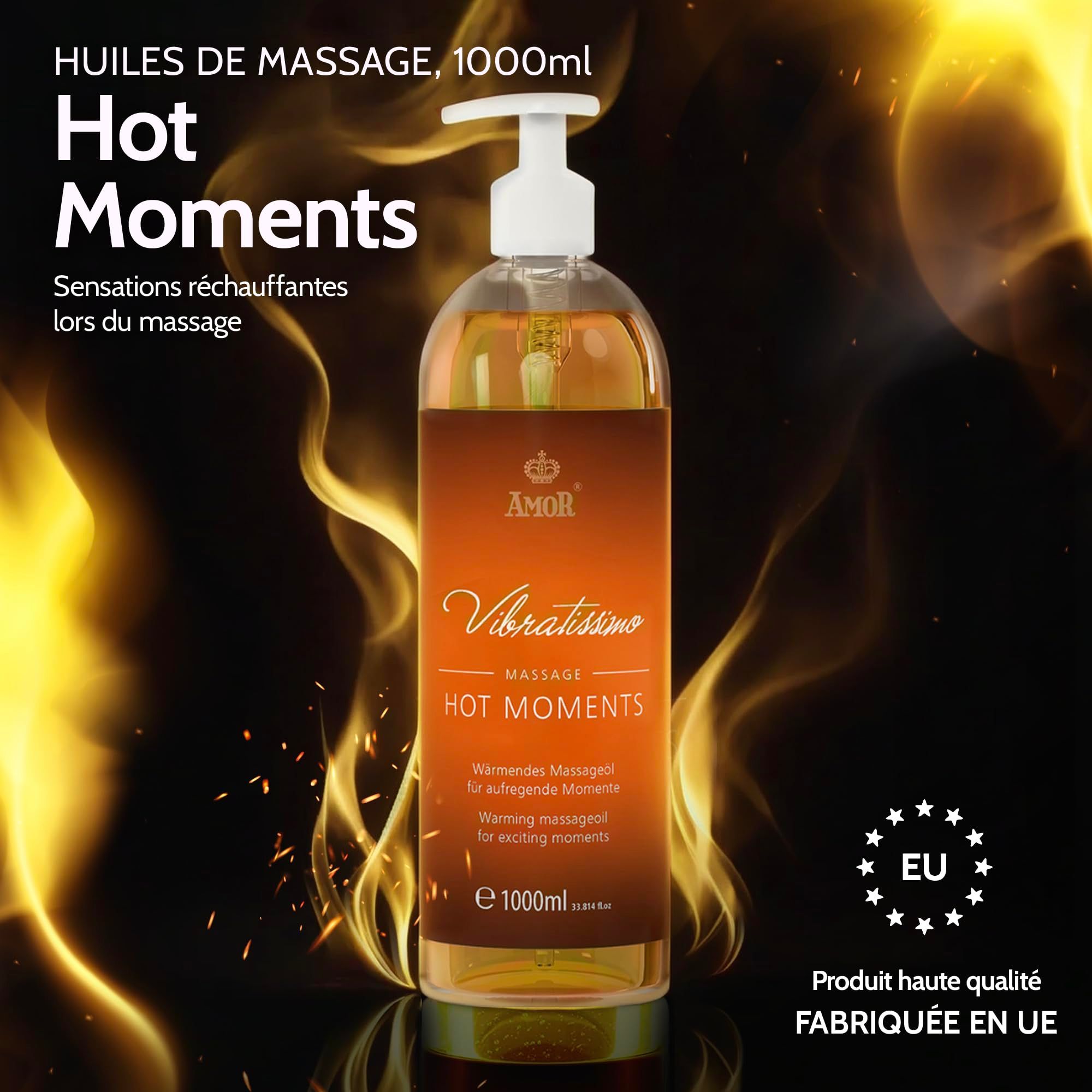 Vibratissimo Huile de Massage Hot Moments