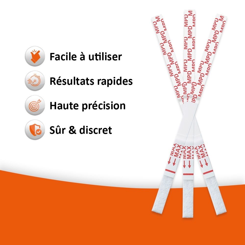 self-diagnostics Test rapide drogues Méthylphénidate (MPD) 150 ng/ml