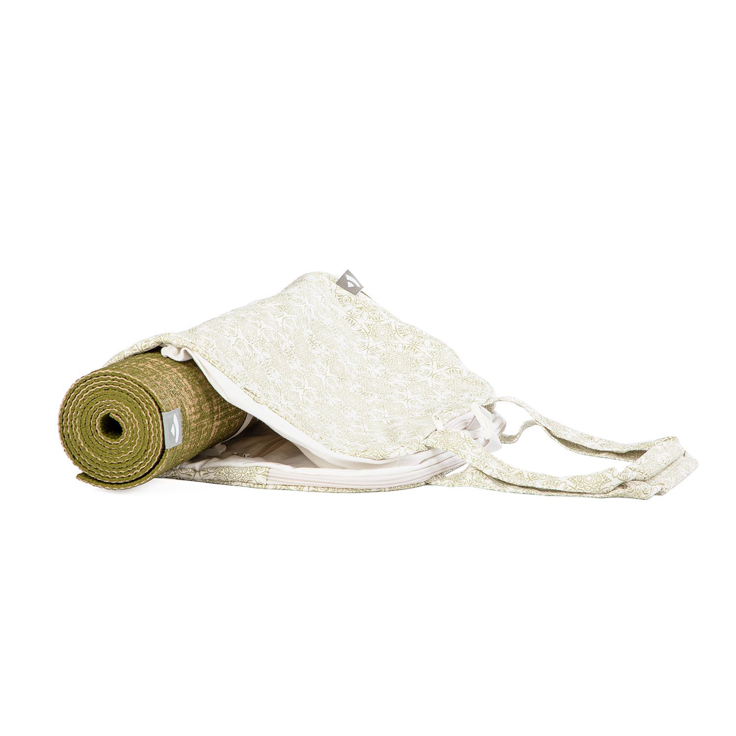 bodhi Collection Maharaja : Sac de yoga à motifs NAMASTÉ "Madurai", écru