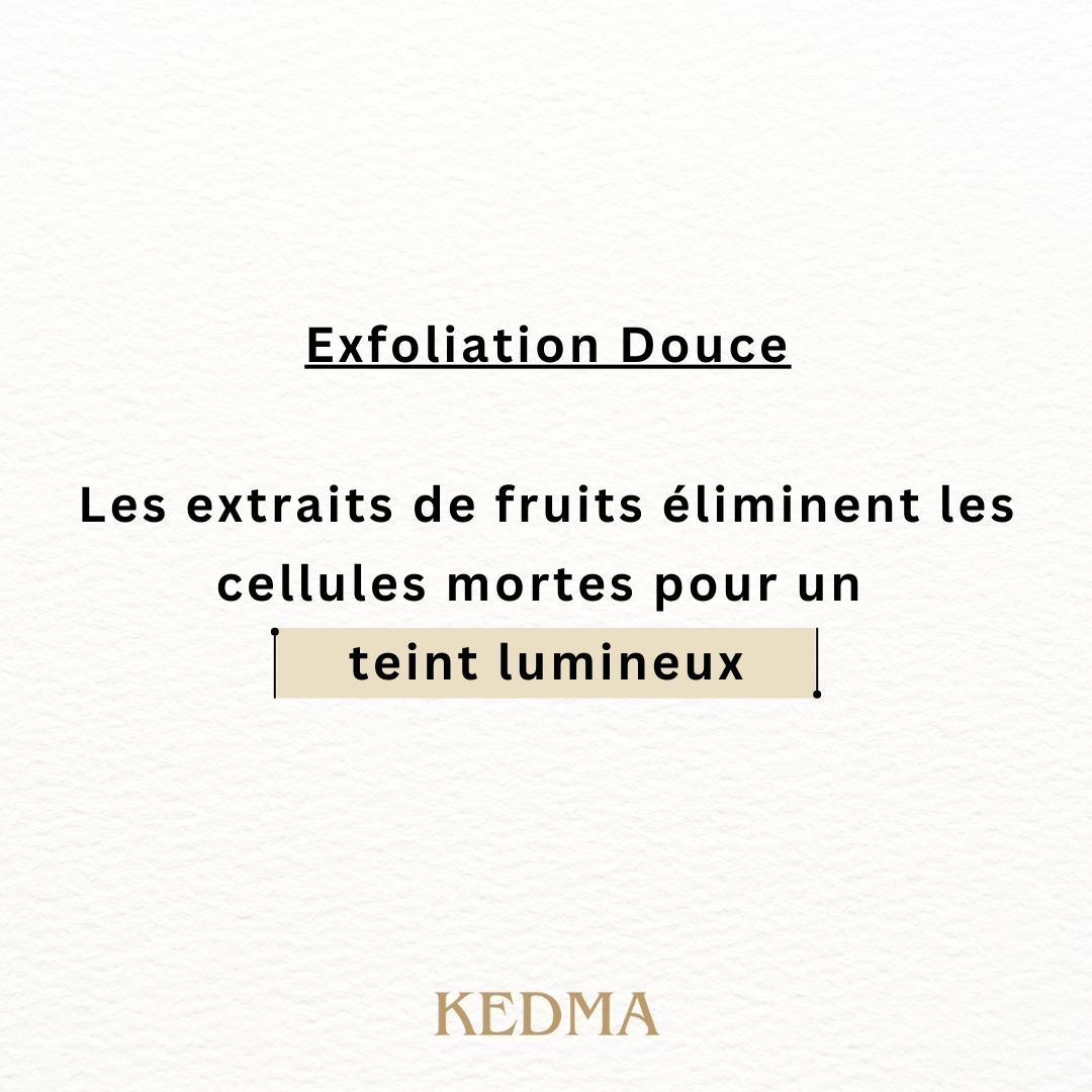Kedma - Peeling Exfoliant pour le Visage aux Extraits de Fruits