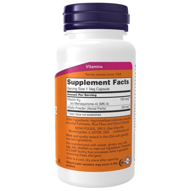 Now Foods Vitamine K-2 100 mcg
