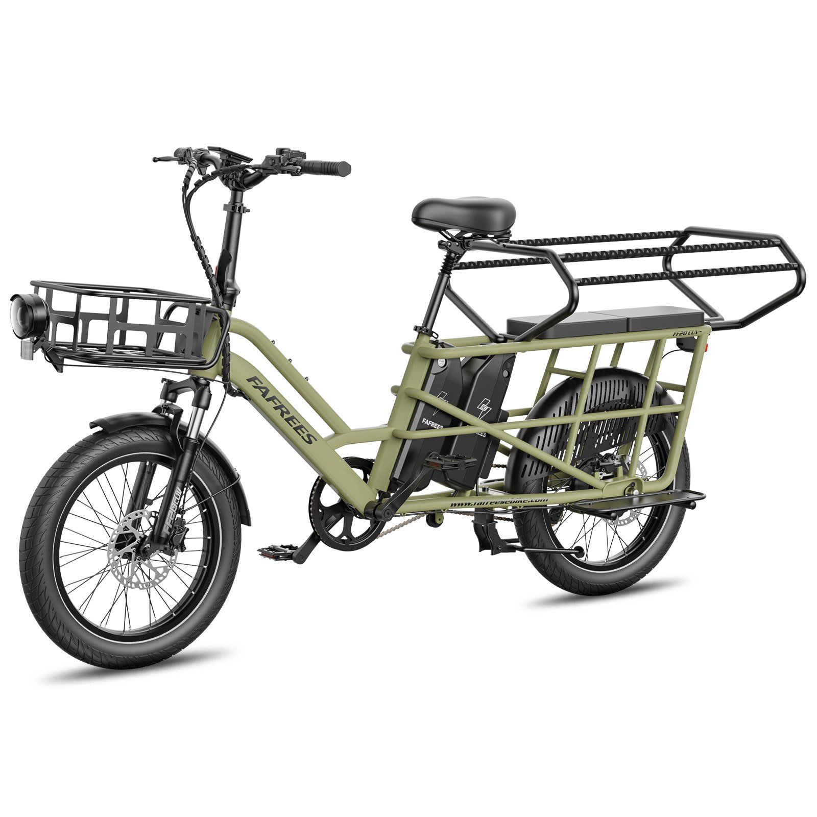 FAFREES FF20 CUV Vélo électrique modulable à longue queue – Double batterie 30 Ah