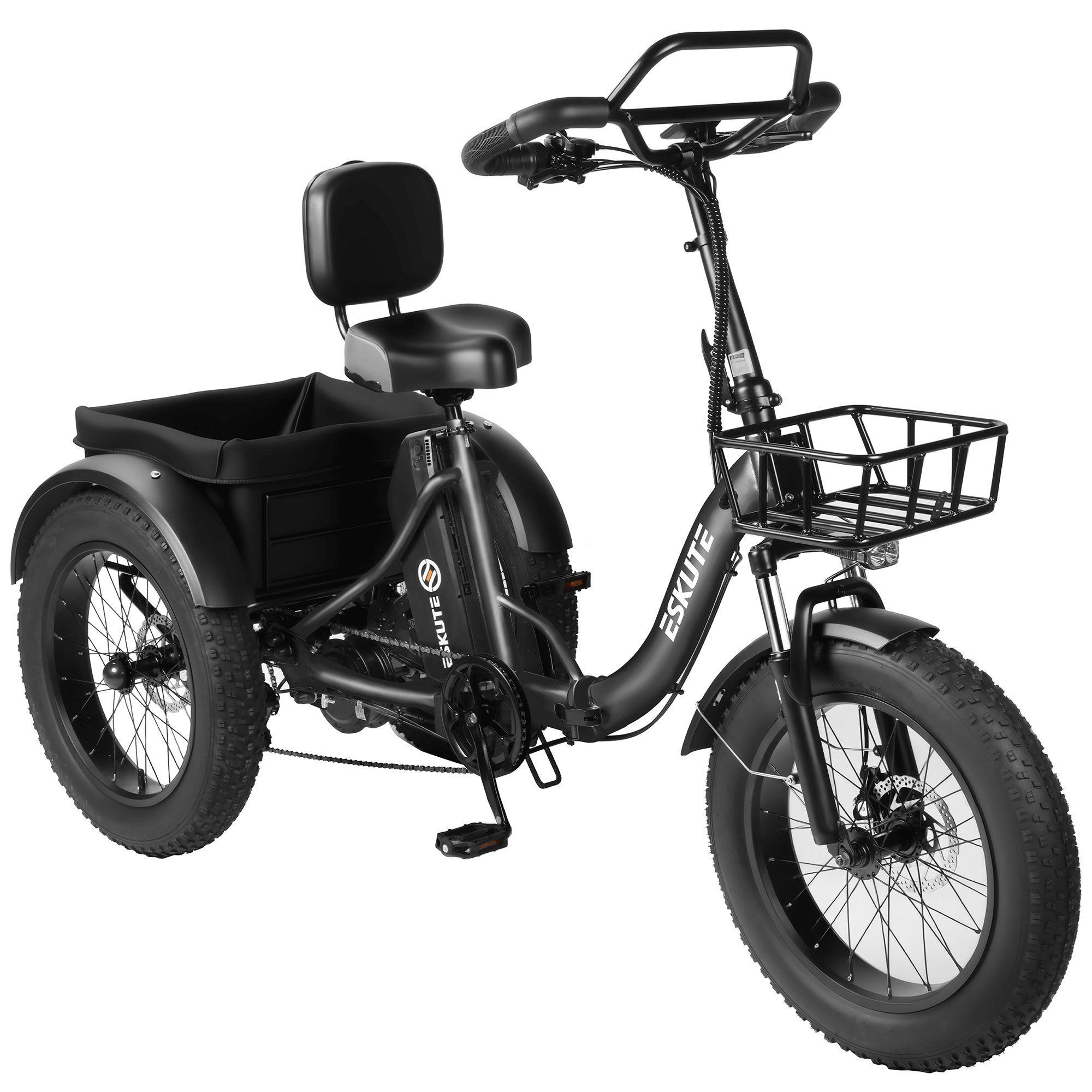 ESKUTE T302 Pro Tricycle cargo électrique, batterie 48 V 20,8 Ah