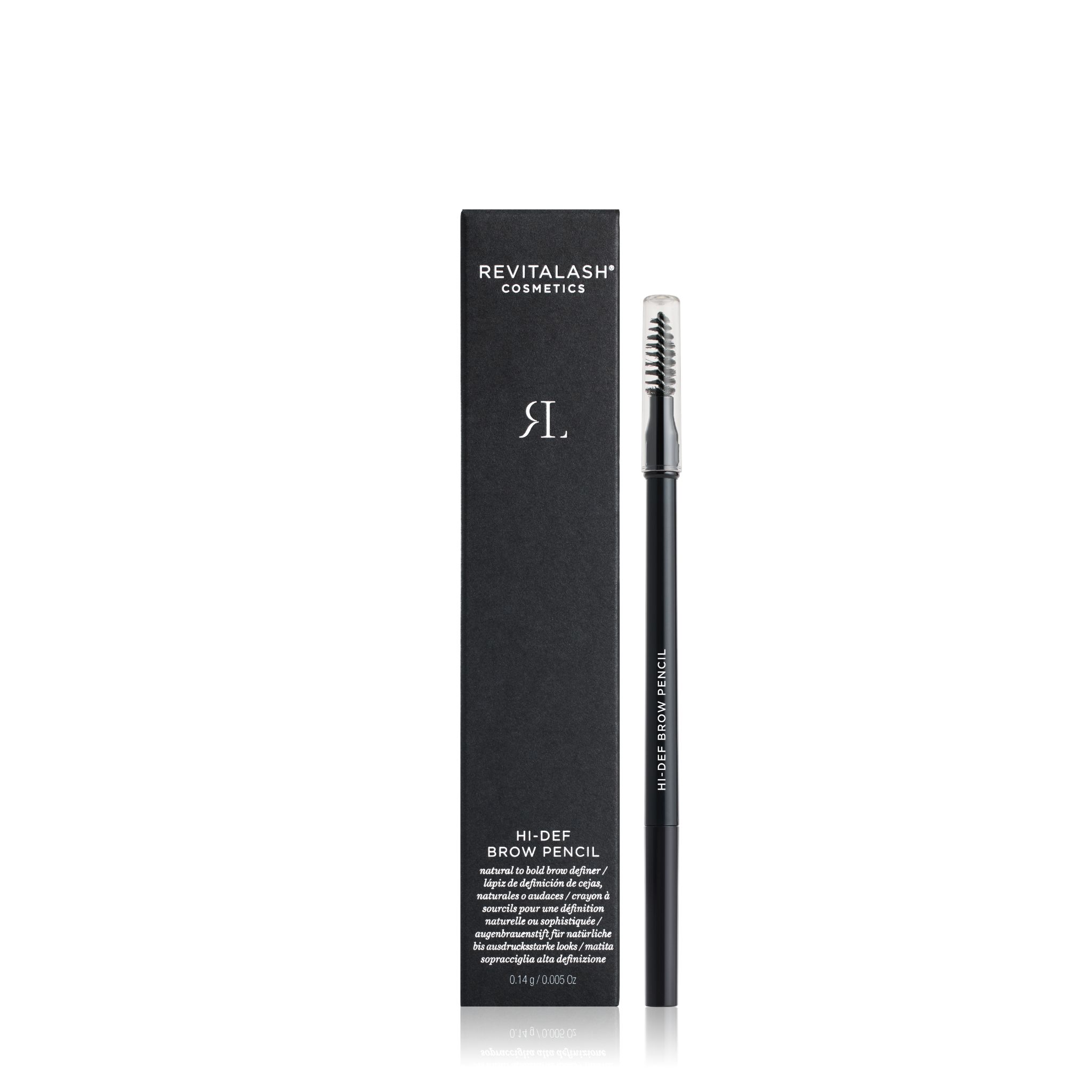 Crayon sourcils RevitaLash Hi-Def, teinte Cool Brown, avec emballage.