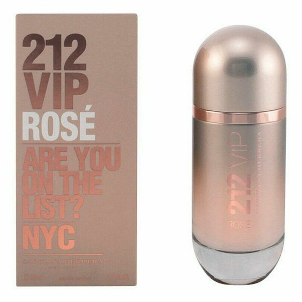 Carolina Herrera 212 VIP Rosé parfumfles en verpakking, roségoud.