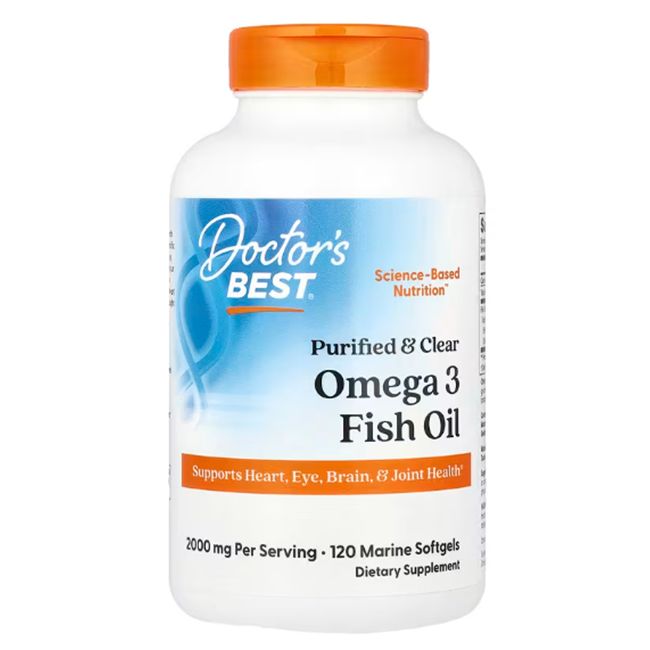 Doctor's Best Purified & Clear Omega 3 Fish Oil with Goldenomega