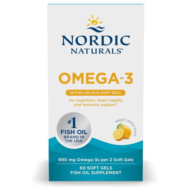 Nordic Naturals Omega-3 690 mg - Saveur citron