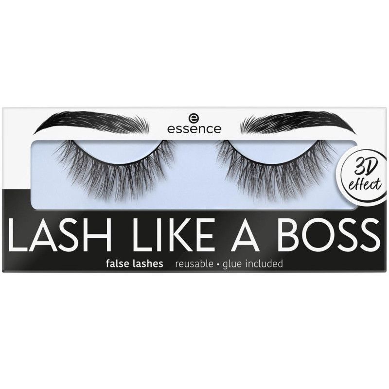 Emballage de faux cils Essence 'Lash Like a Boss' avec effet 3D.