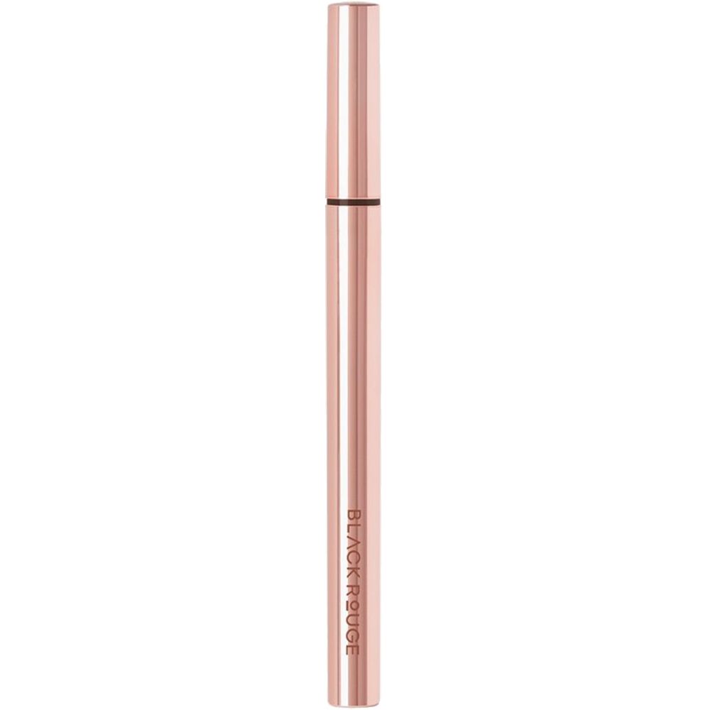 Stylo eyeliner rose doré. Pointe noire. Inscription BLACK ROUGE.