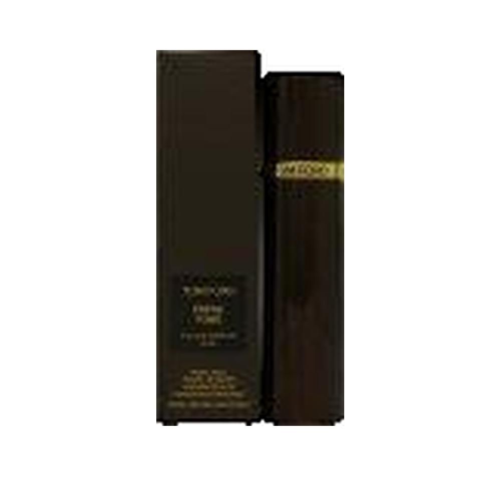 Tom Ford Ébène Fumé Parfum Intens. Bruine fles en verpakking. Gouden belettering. Verticale opstelling.