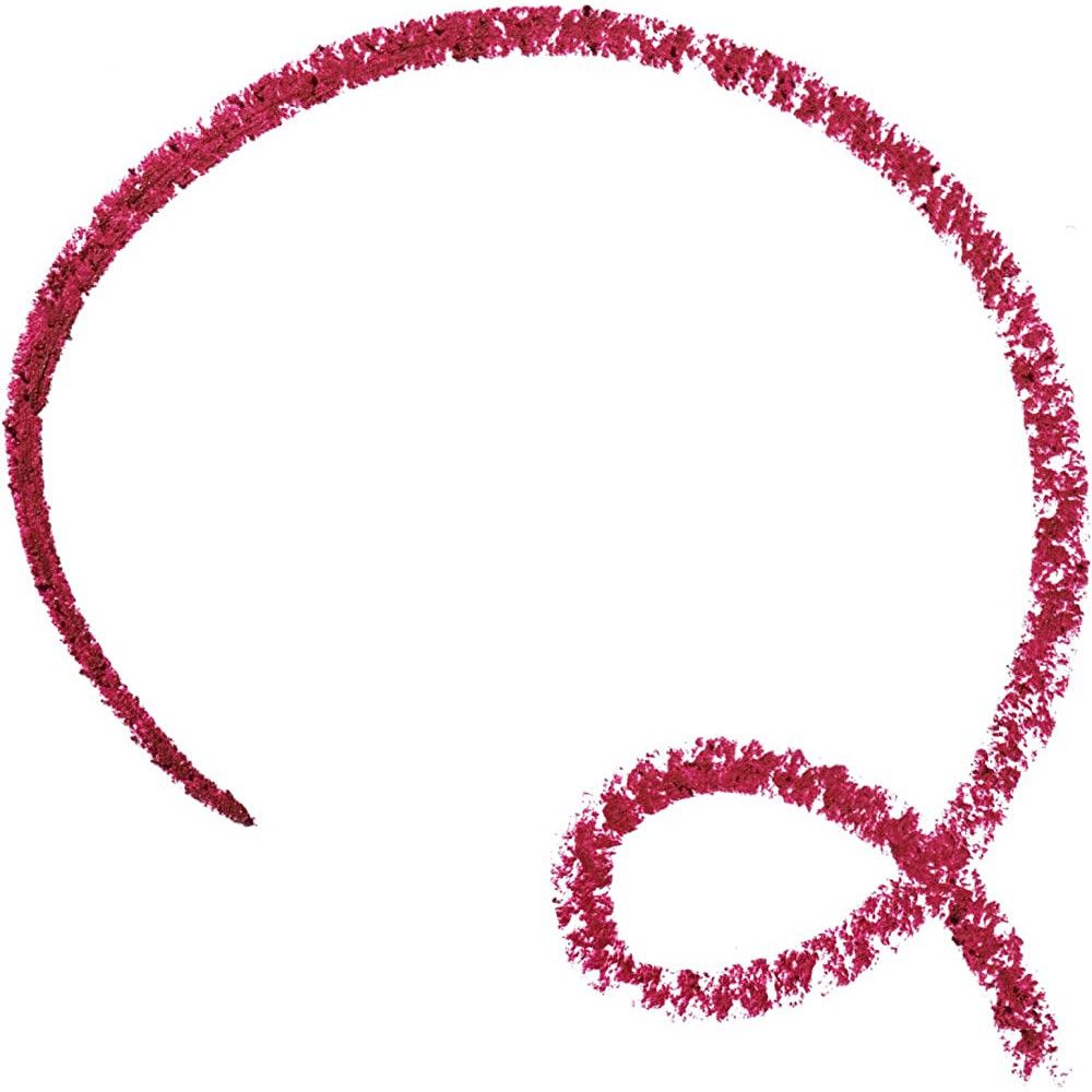 Cirkel van lippenstiftkleur. Donkerrode kleur op witte achtergrond.