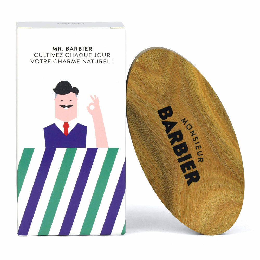 Monsieur BARBIER - Brosse pour barbe et cheveux en bois de santal