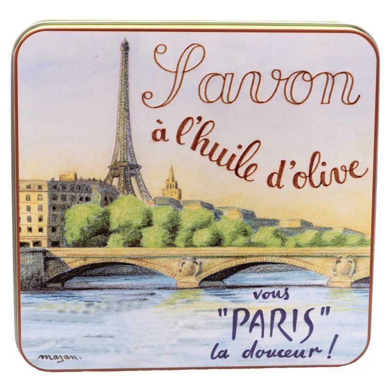La Savonnerie de Nyons - Metalen doos met zeep - Seine