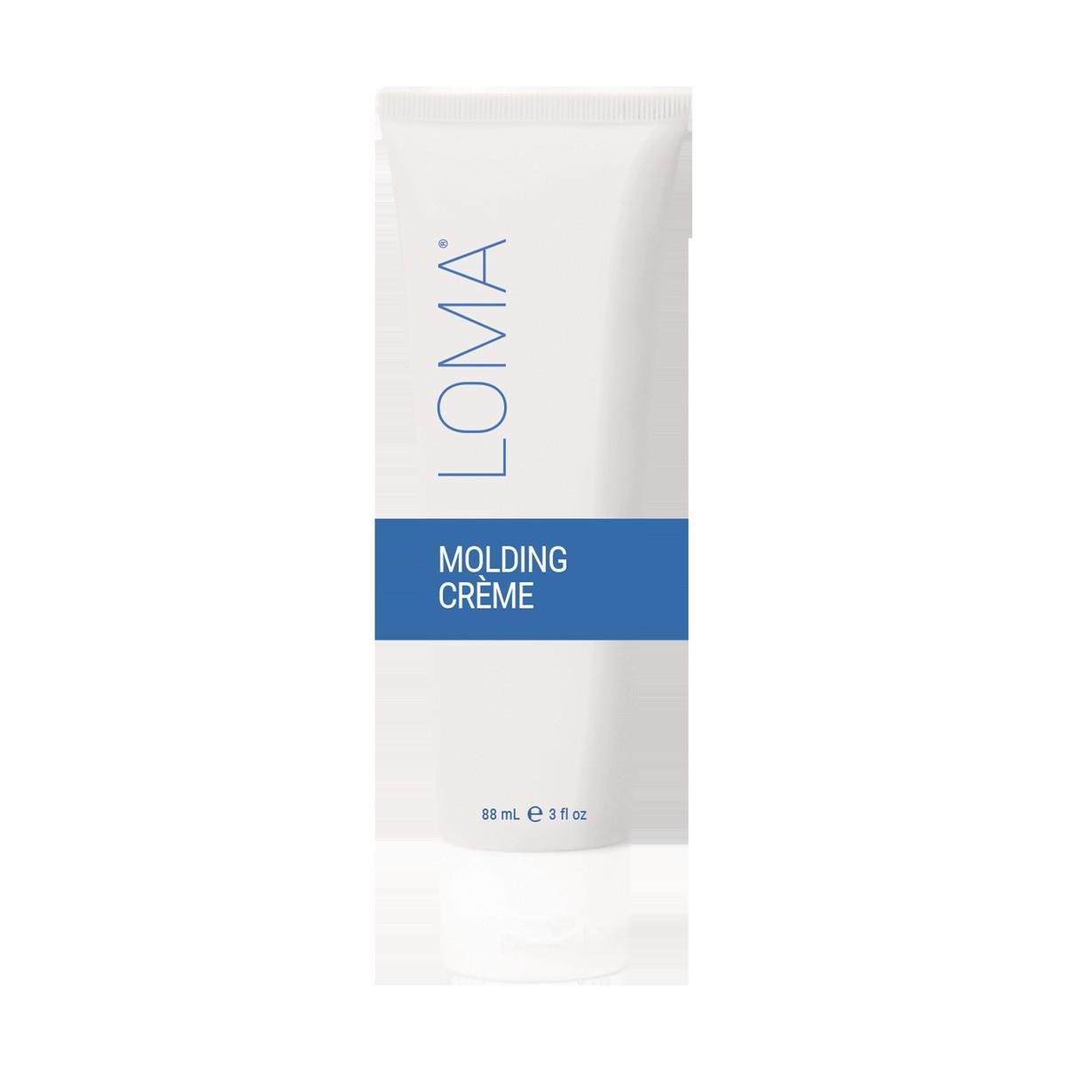 LOMA Molding Crème tube. Wit, met blauwe streep en tekst. Productnaam en logo duidelijk zichtbaar.
