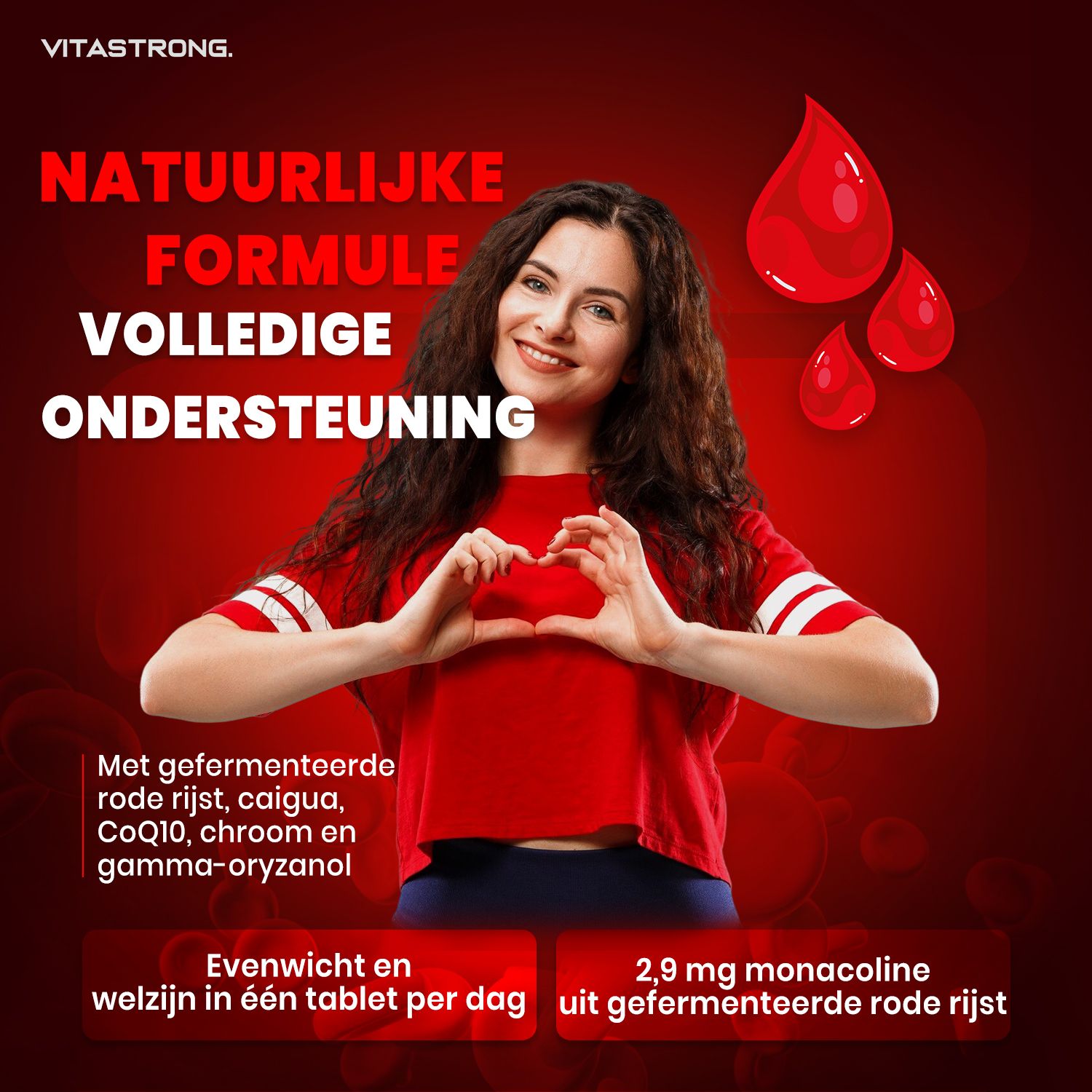 Vitastrong Omega-3 & Cholesterol Complex – hart en metabolisme ondersteuning