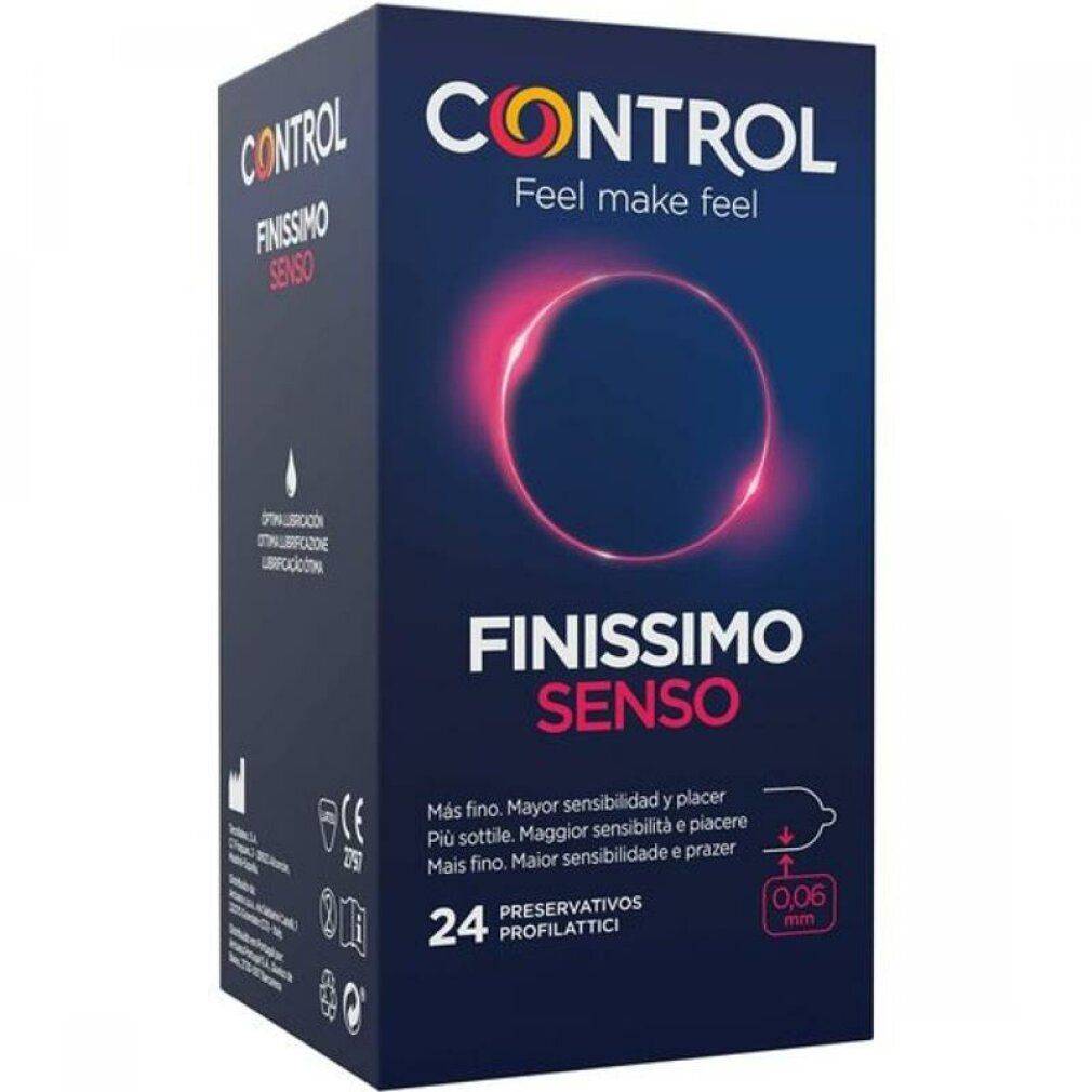 Préservatifs Control Finissimo Senso, 24 unités. Extra fins, 0.06mm.