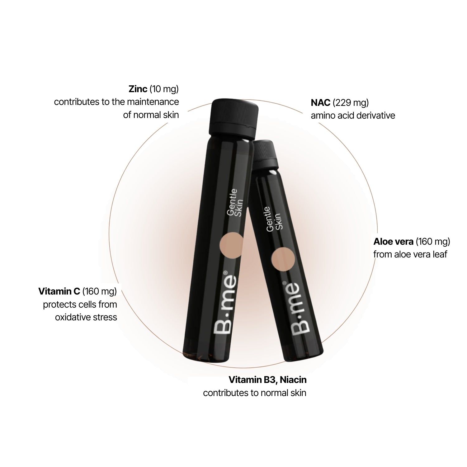 B.me® Gentle Skin+ – Complément alimentaire pour la peau sensible et sujette aux rougeurs
