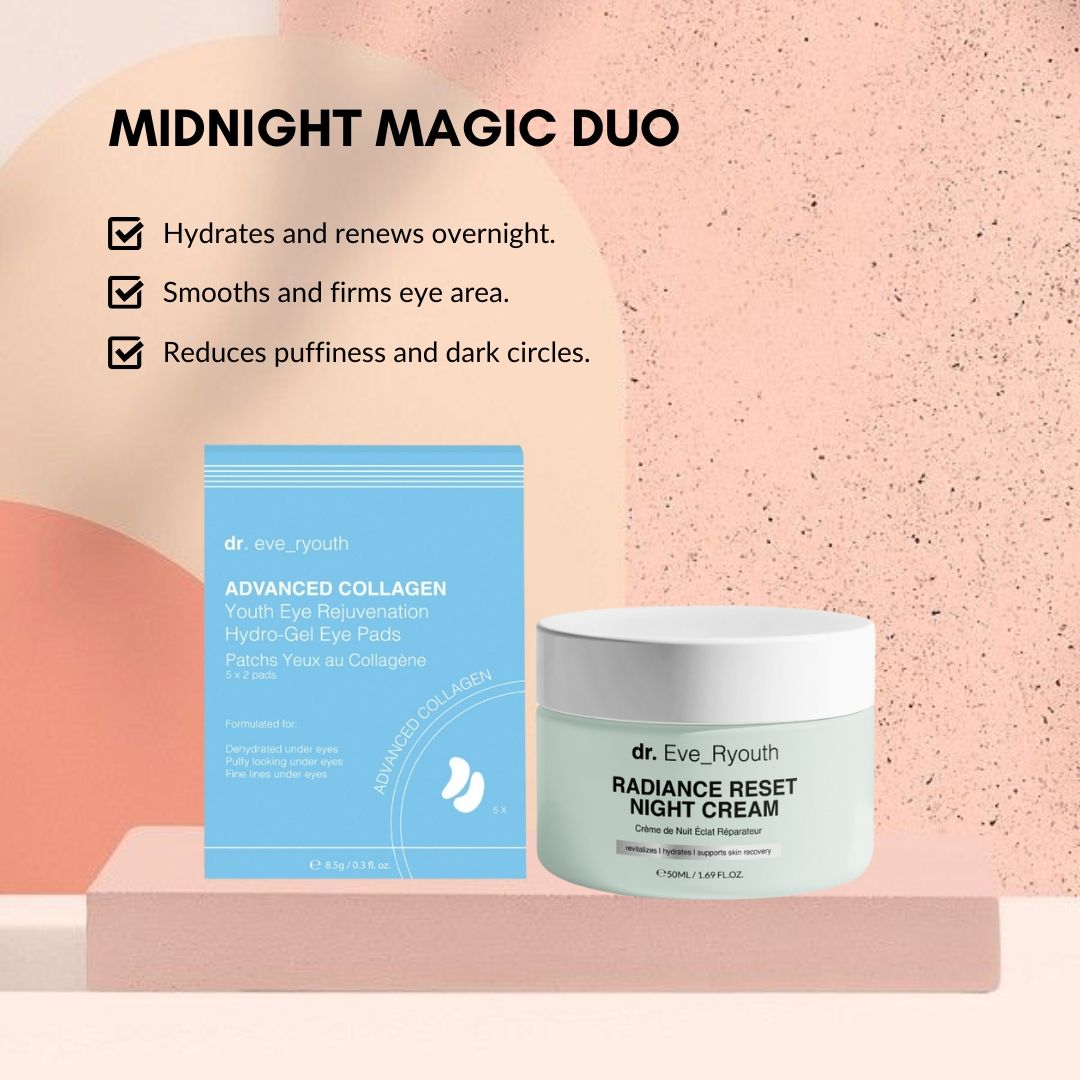 Dr. Eve_Ryouth Radiance Reset nachtcrème en oogpads.