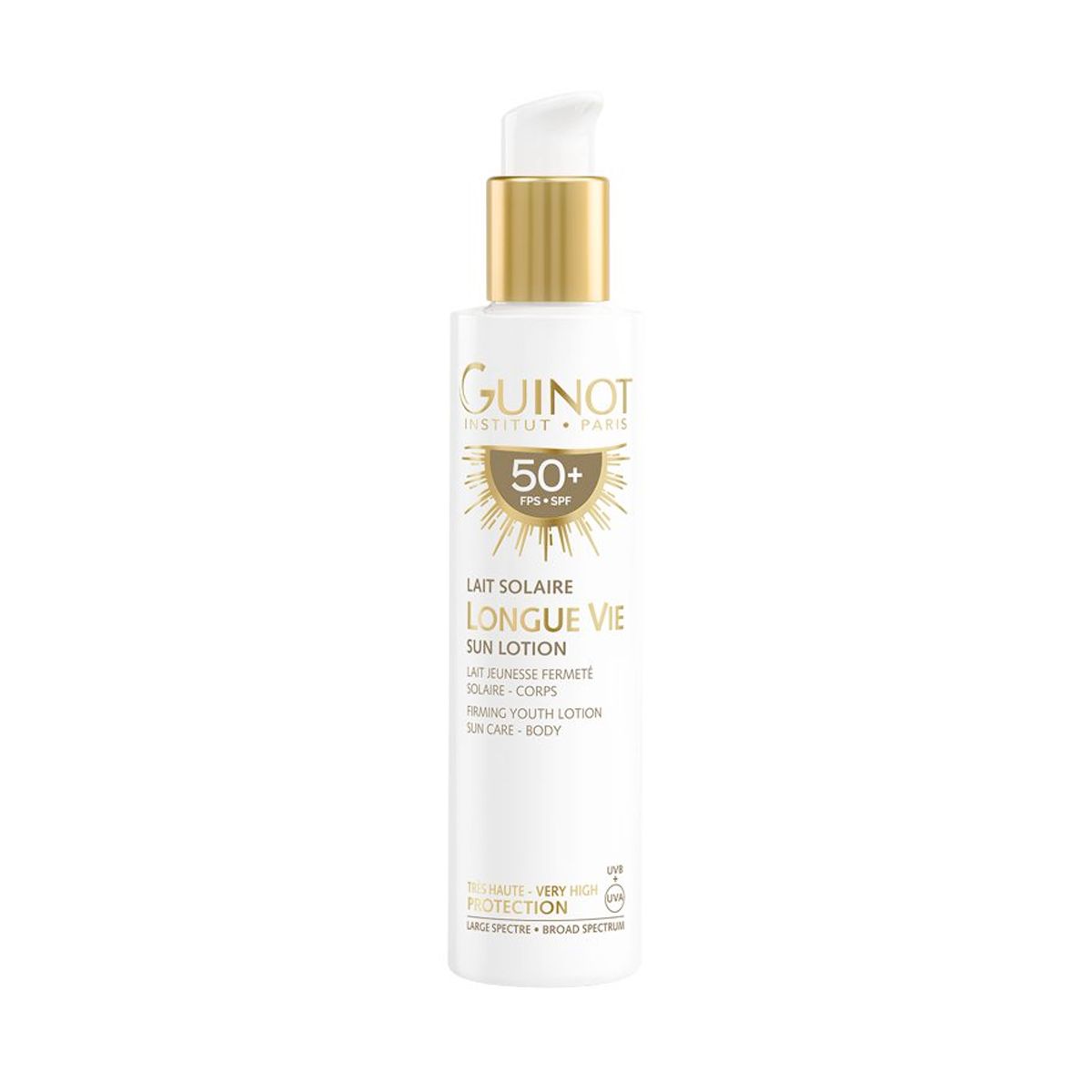 Guinot Longue Vie Soleil Corps Lait Solaire Anti-Âge Corps Spf50+