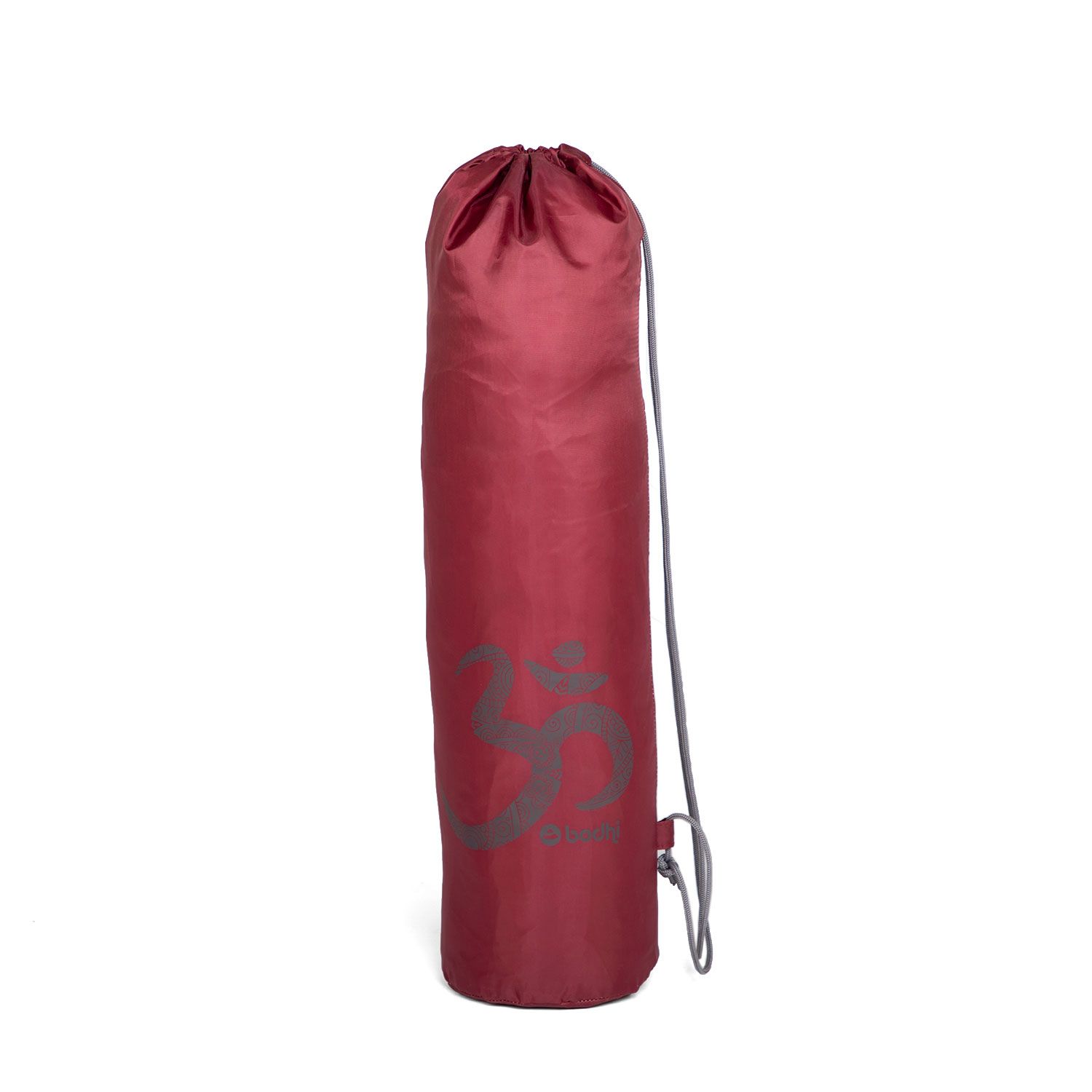 bodhi Sac pour tapis de yoga Easy Bag en polyester avec impression OM rouge foncé