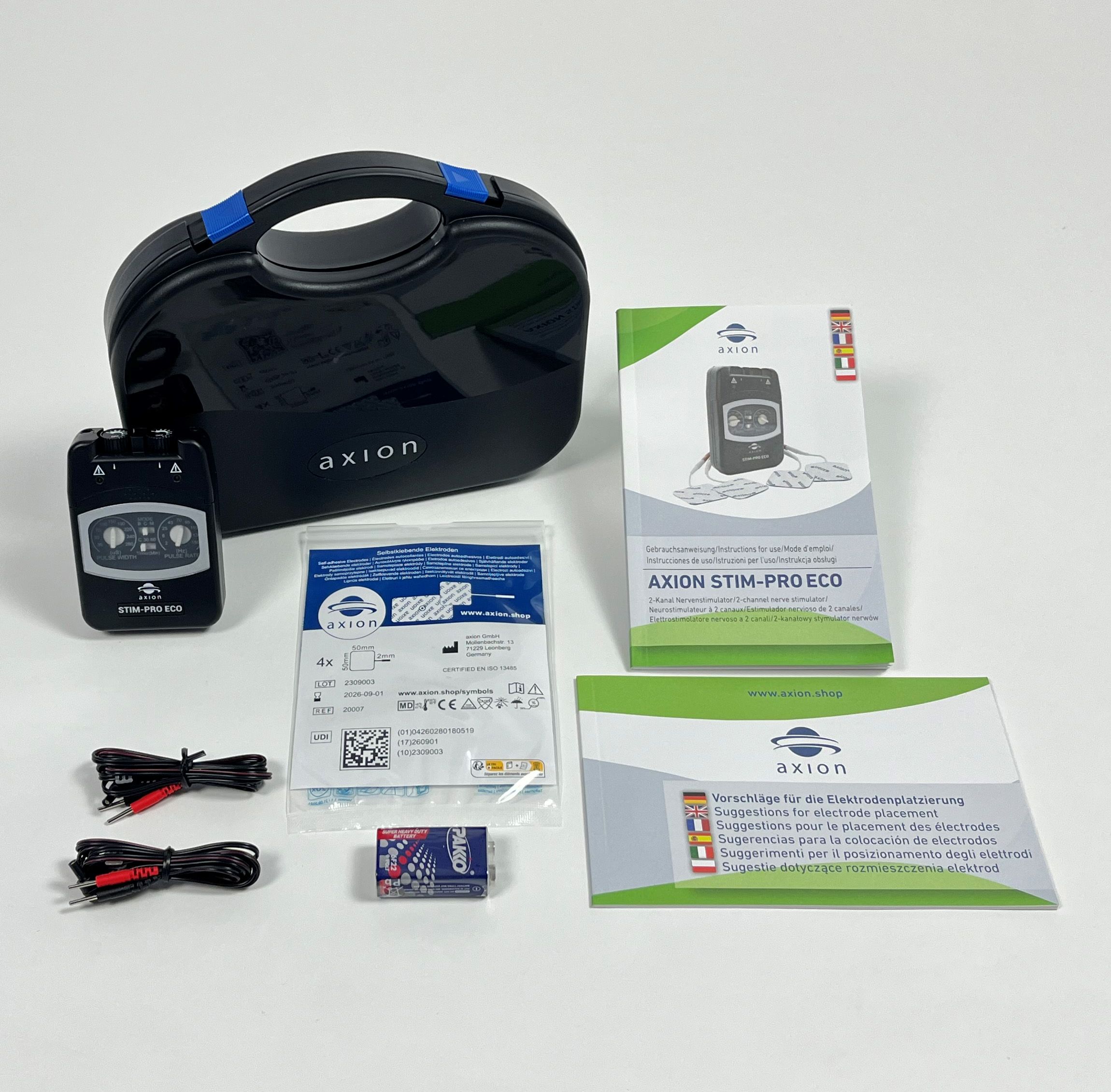 axion® STIM-PRO ECO TENS-apparaat voor pijntherapie