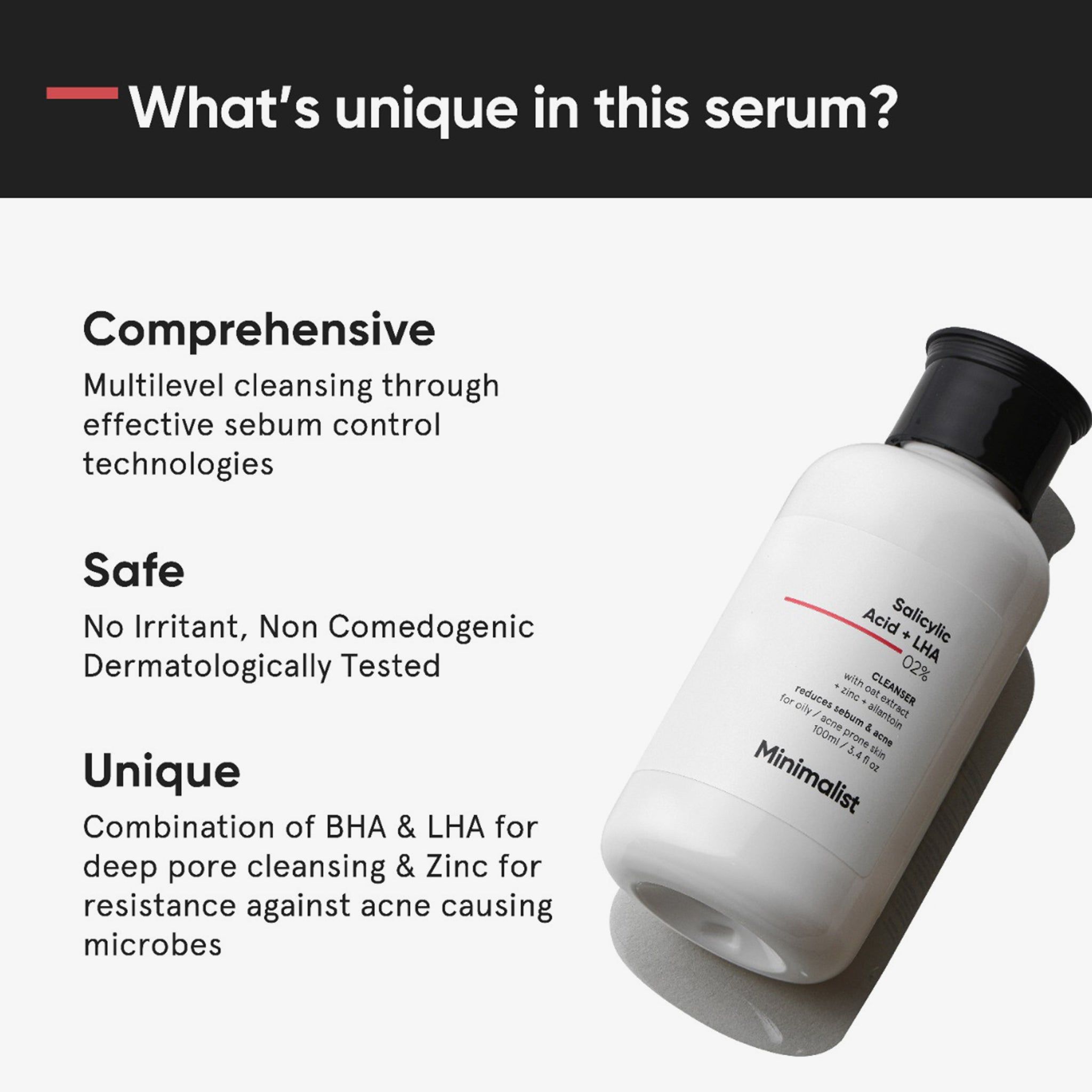 Minimalist Salicylic Acid + LHA 02% Cleanser