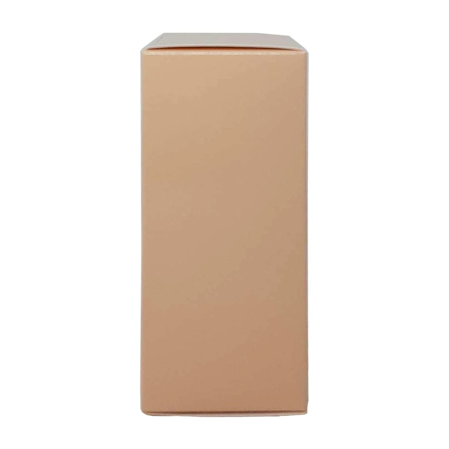Emballage rectangulaire beige. Aucun autre détail visible.