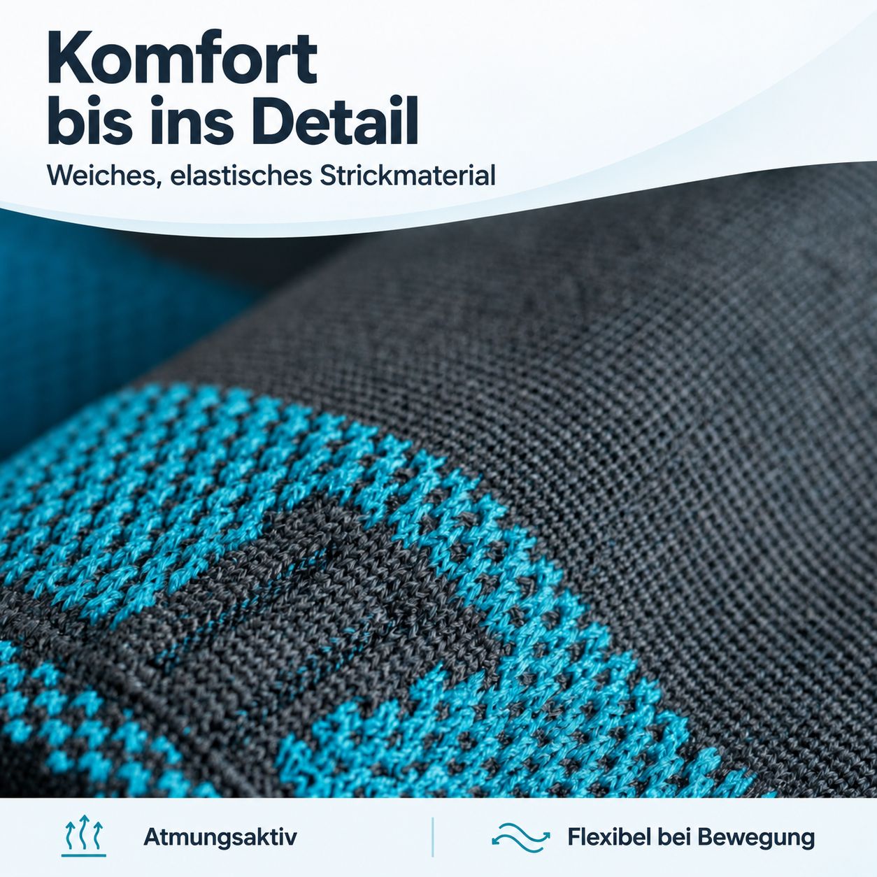 Gedetailleerde weergave van het materiaal van een AGILE NOW dijband.