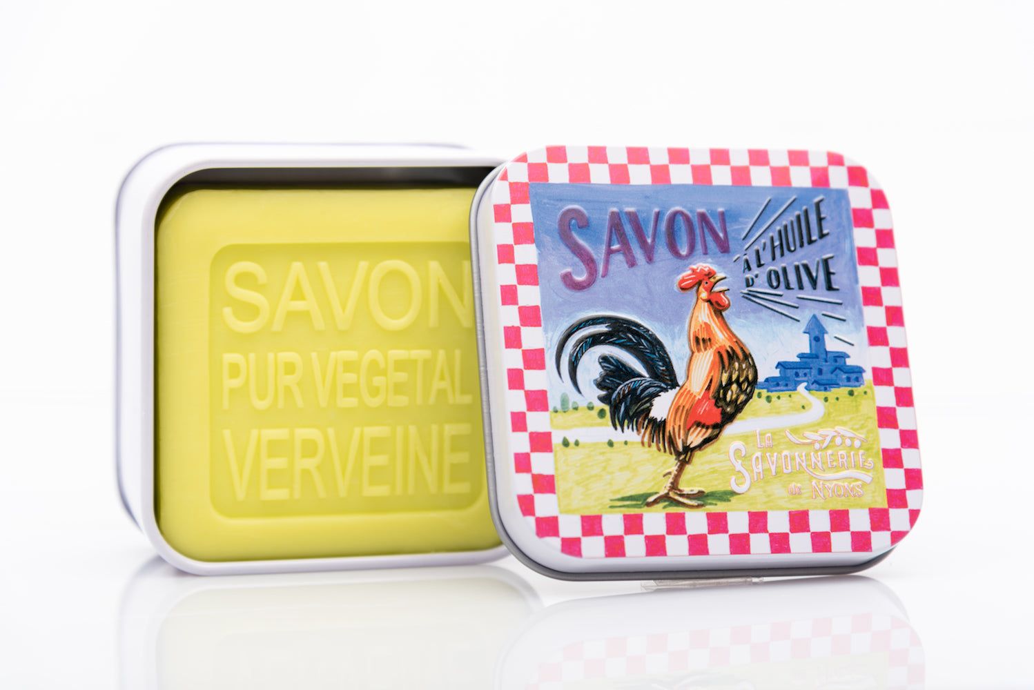 La Savonnerie de Nyons - Metalen doosje met zeep "Coq"