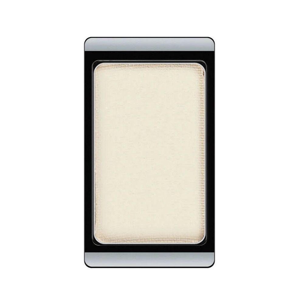 Vierkante Artdeco Matt oogschaduw. Beige kleur, zwart frame.