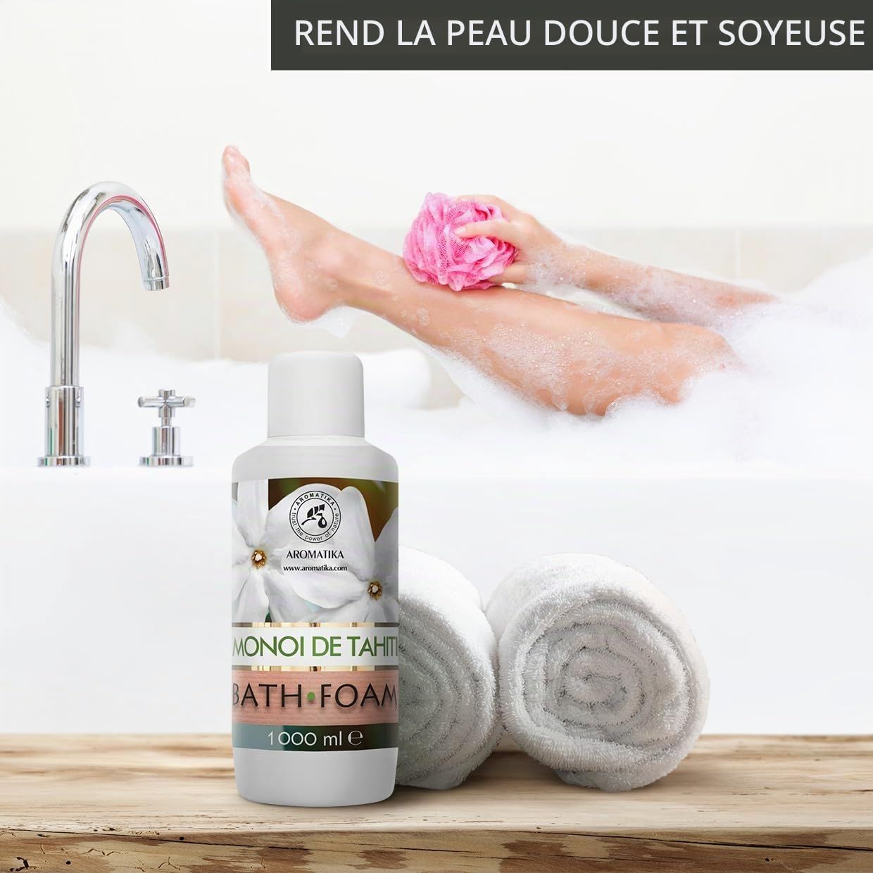 AROMATIKA Mousse de Bain Monoï de Tahiti