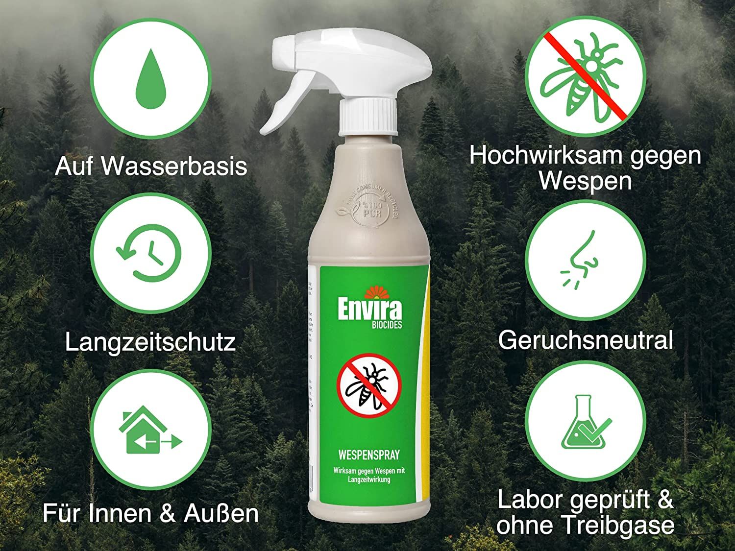 Envira Spray Anti-Guêpes avec Recharge