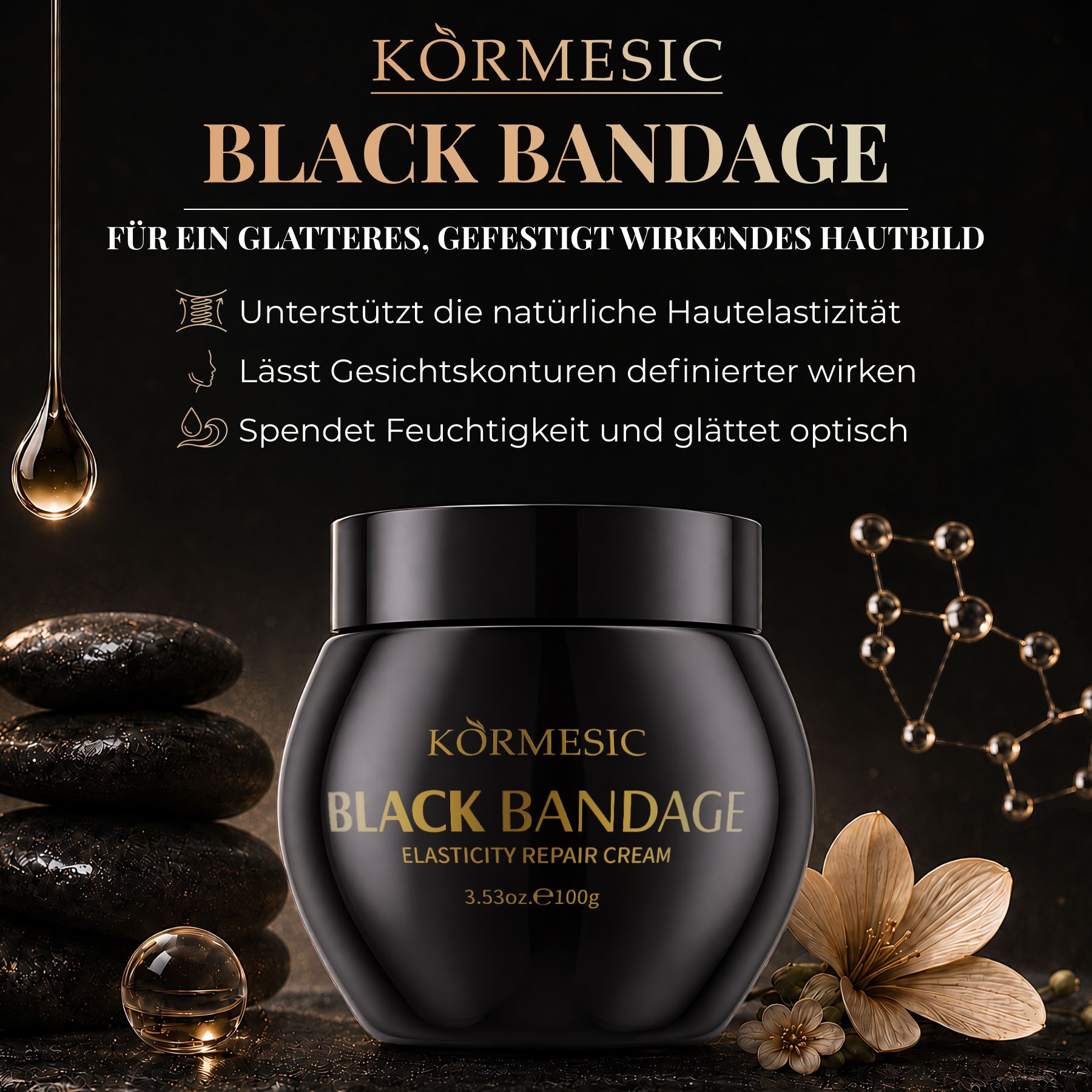 KORMESIC Crème visage Raffermissante, hydratante, complexe peptidique
