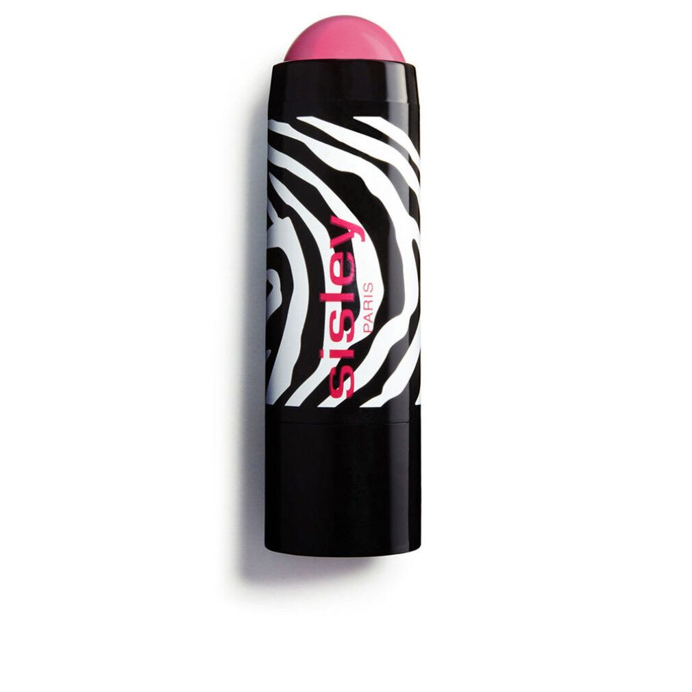 SISLEY PHYTO BLUSH TWIST 02. Bâton noir à motif zébré et blush rose. Marque et nom du produit visibles.