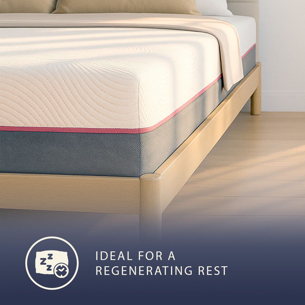 The White Stone Matras 90x190 Pocketveren en Memory Schuim | Hoogte 30 cm