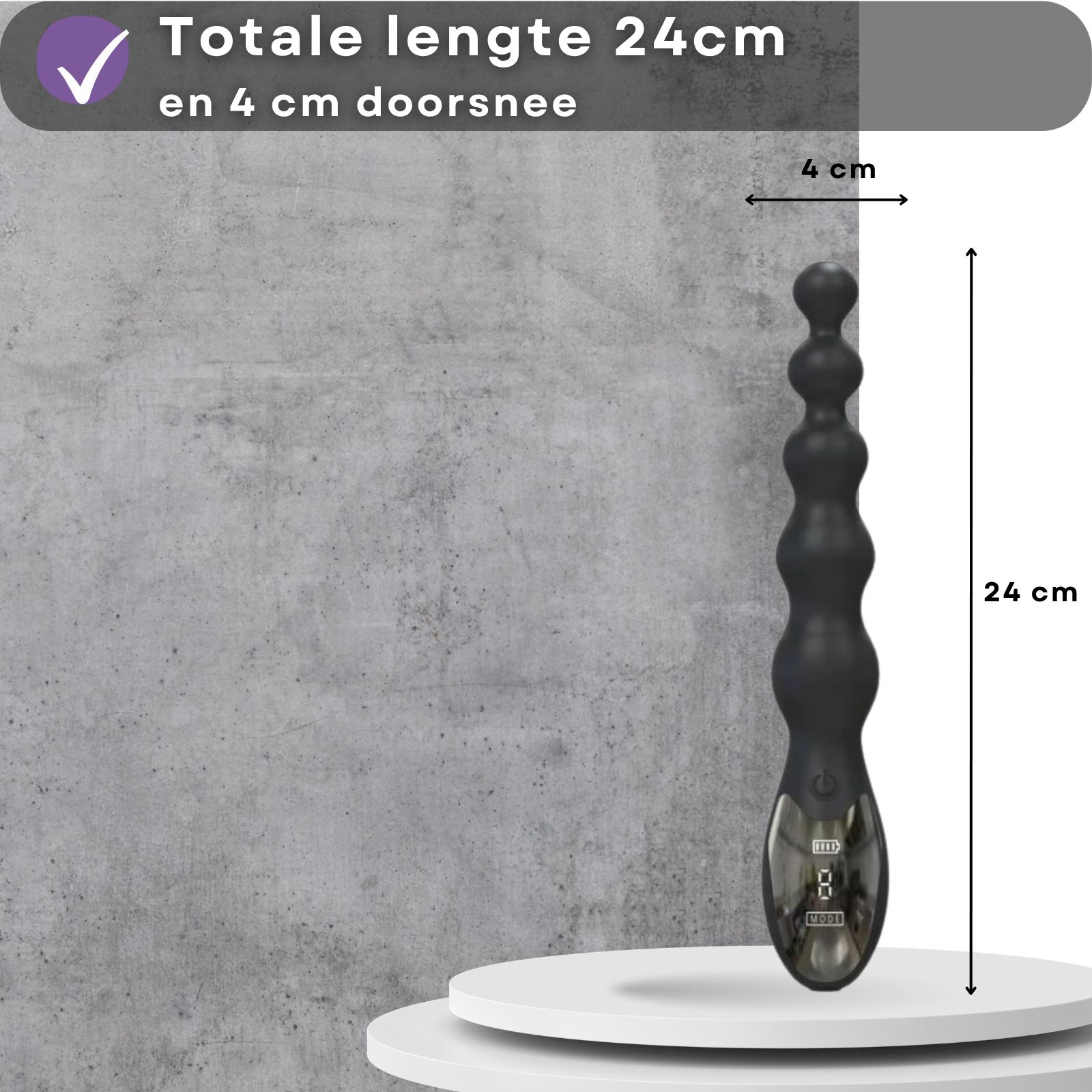 Lovelyness - Anale vibrator met balletjes - Jamie