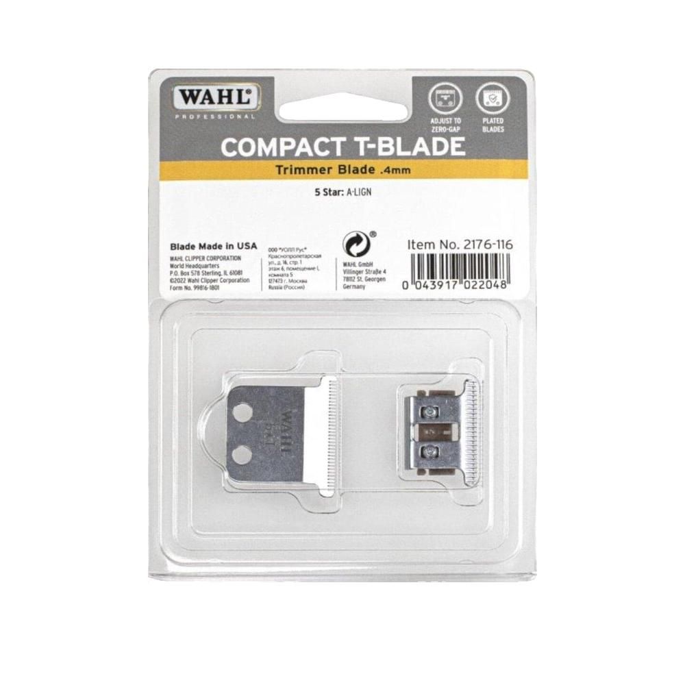 WAHL Compact T-Blade, trimmermes 4mm, in blisterverpakking. Gemaakt in de VS.