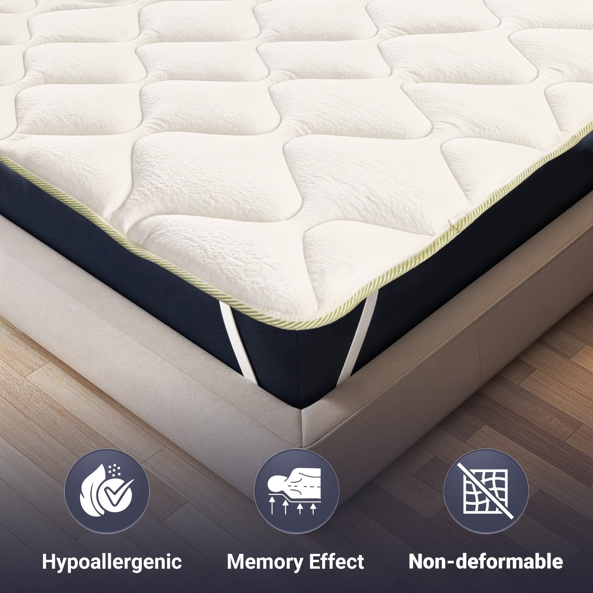 the White Stone Verkoelend Topmatras met Elastieken 200x200