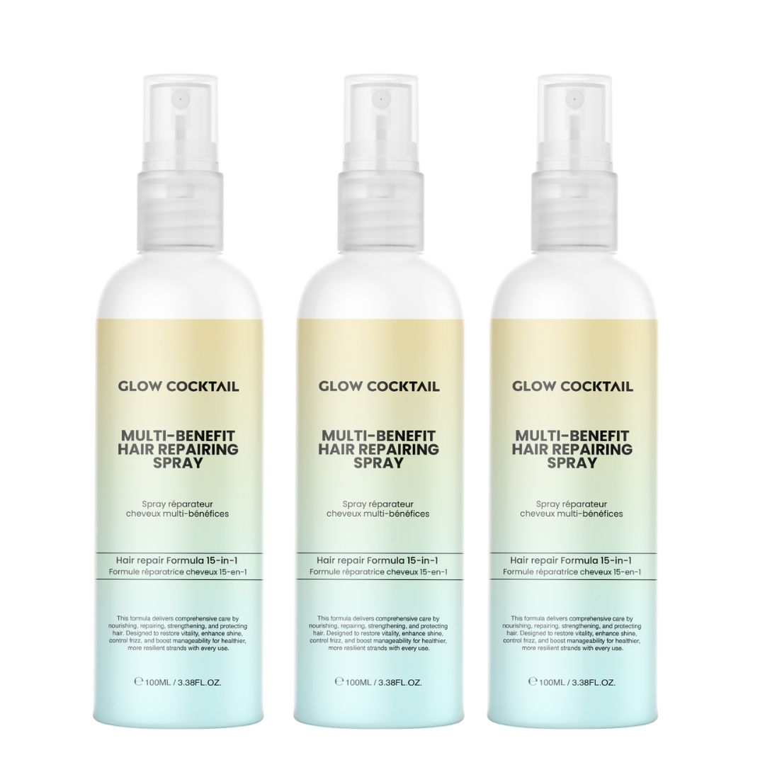 Glow Cocktail Multi-Benefit Haarherstellende Spray Trio