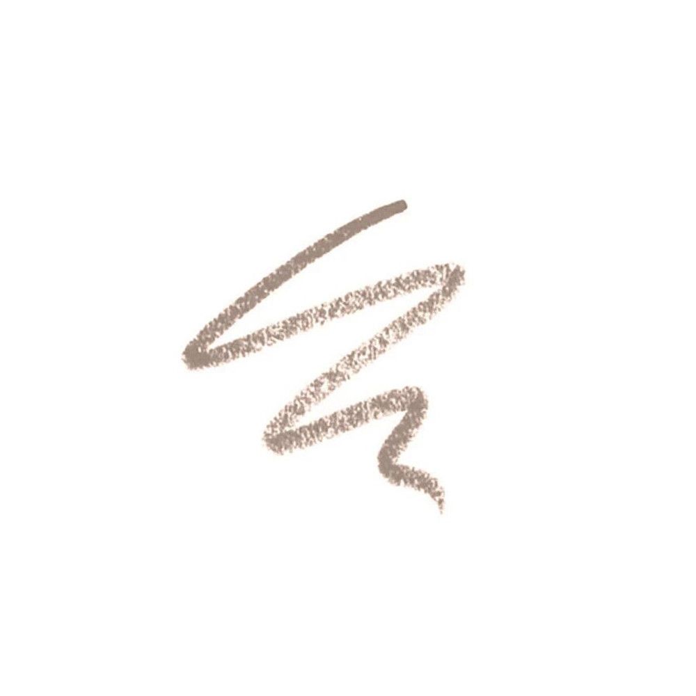 Tracé brun clair sur fond blanc. Forme de 'S' incurvé.