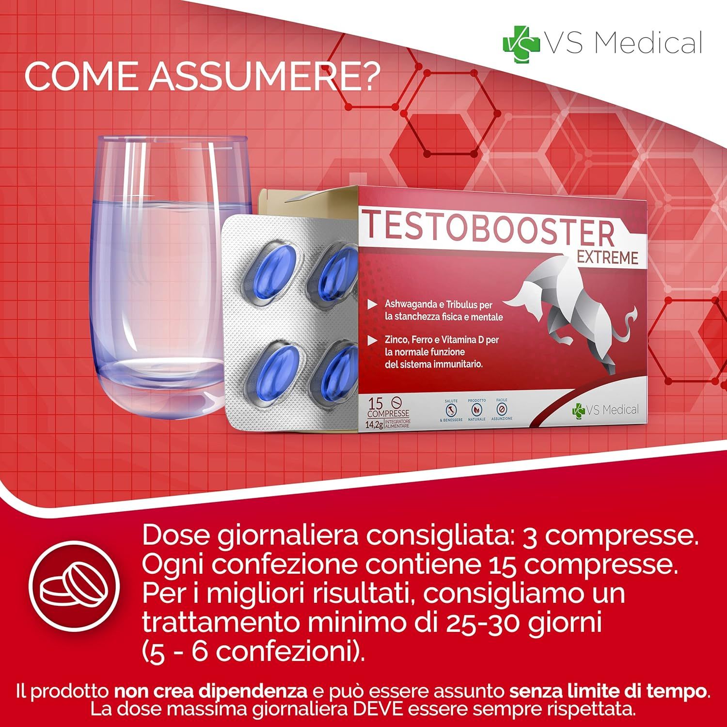 Vitastrong Testobooster Extreme -  tonus & mannelijke vitaliteit