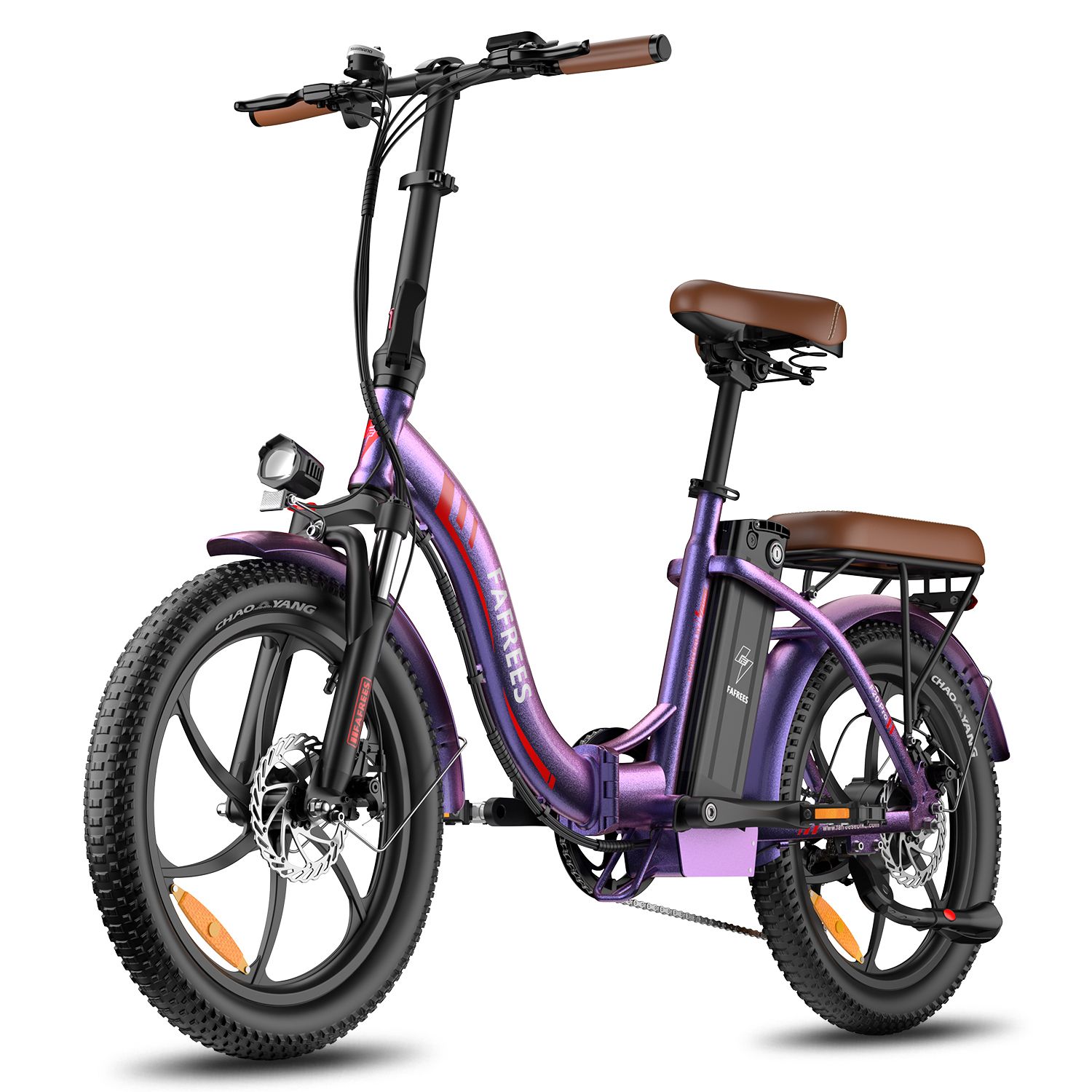 FAFREES F20 Pro Vélo électrique pliant avec batterie 20 Ah, pneus larges 20 pouces et 7 vitesses