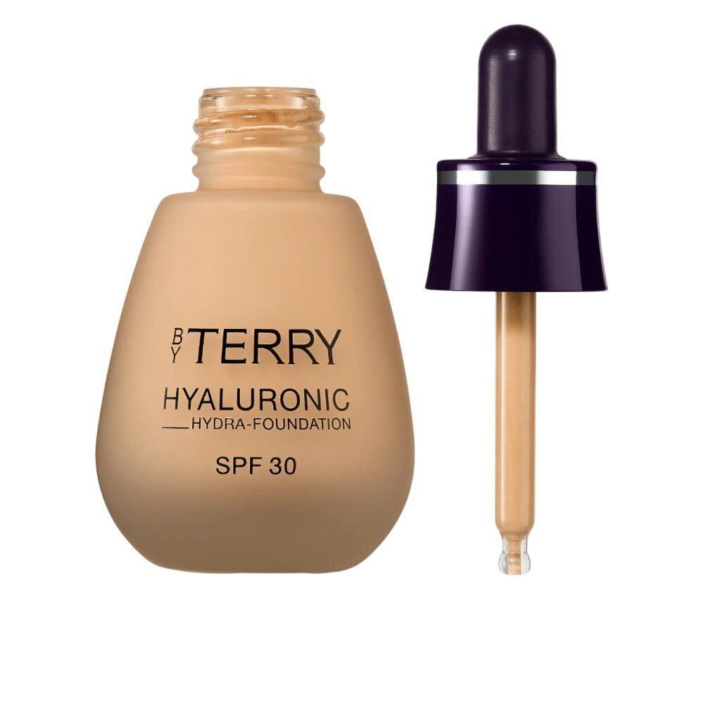 By Terry Hyaluronic Hydra Foundation SPF 30, flacon ouvert, pipette à côté.