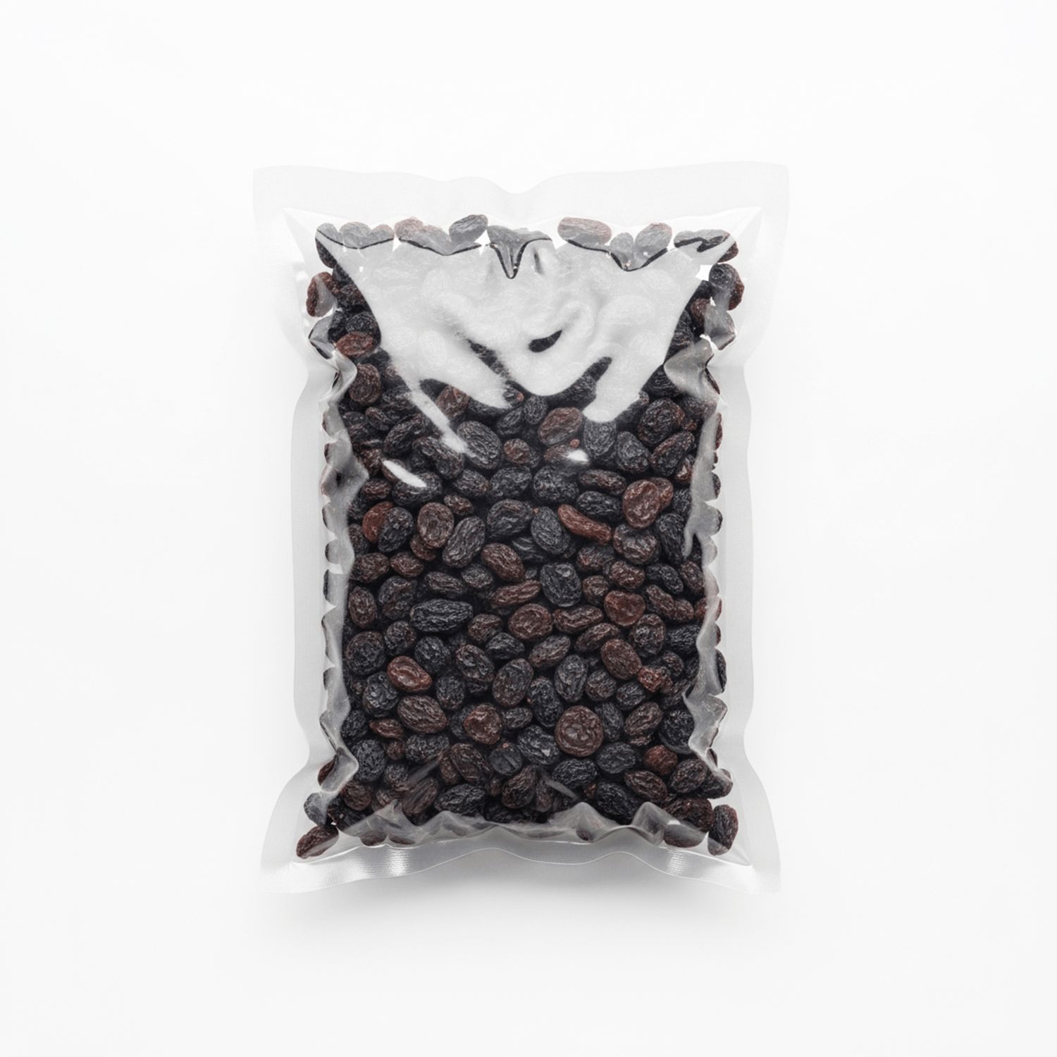 Raisins noirs sous vide.