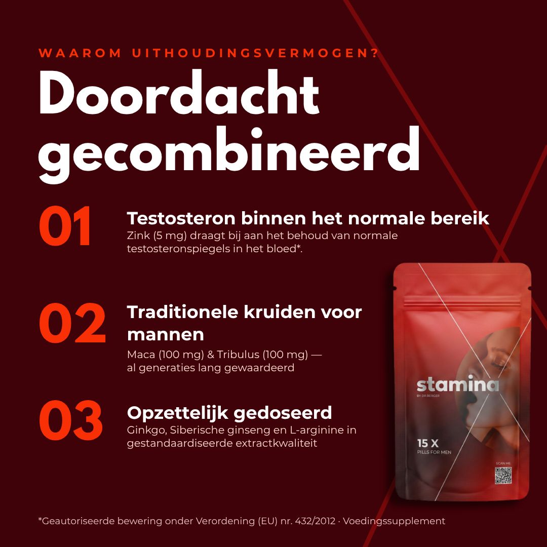 Waarom uithoudingsvermogen? Doordacht gecombineerd: Testosteron, kruiden, dosering.