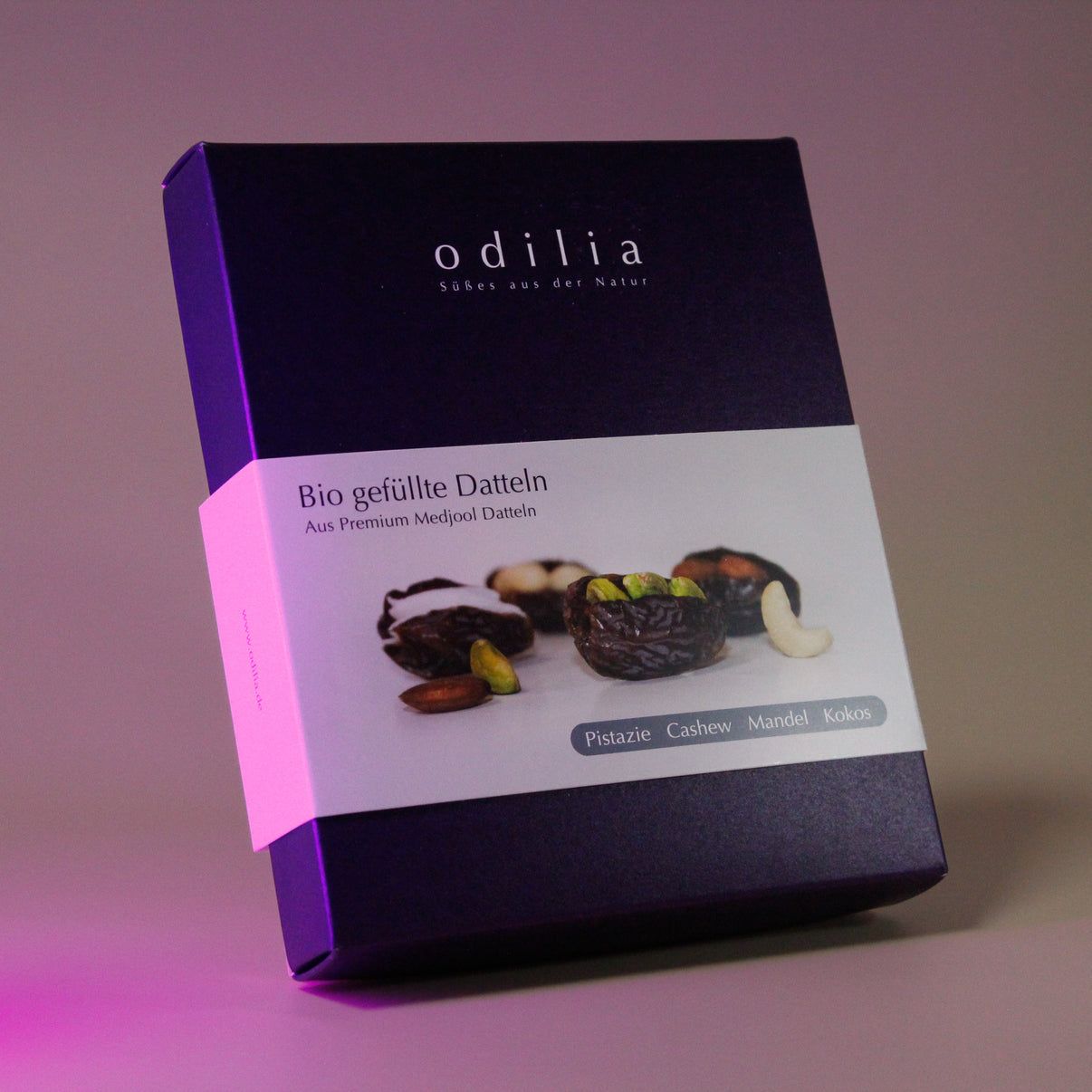 odilia Dattes Medjool bio fourrées – coffret de luxe